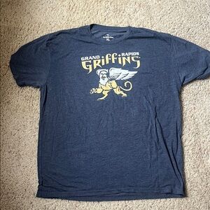Grand Rapids Griffins Graphic Tee in Navy with Yellow Print